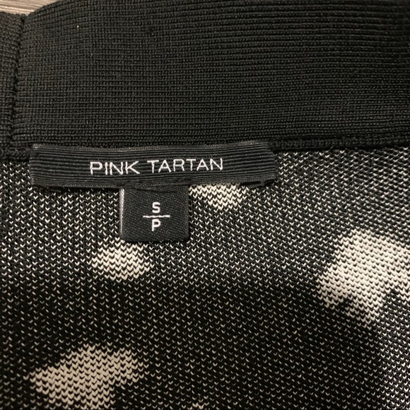 Pink Tartan black white stretchable pencil skirt S - Picture 9 of 9